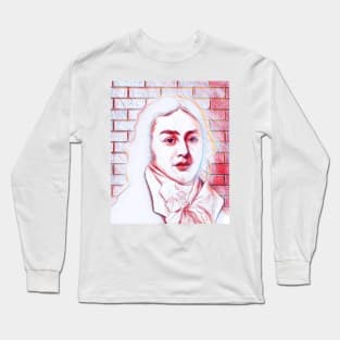 Samuel Taylor Coleridge Portrait | Samuel Taylor Coleridge Artwork | line art 4 Long Sleeve T-Shirt